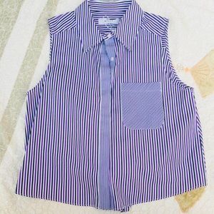 Milly Striped sleeveless Top